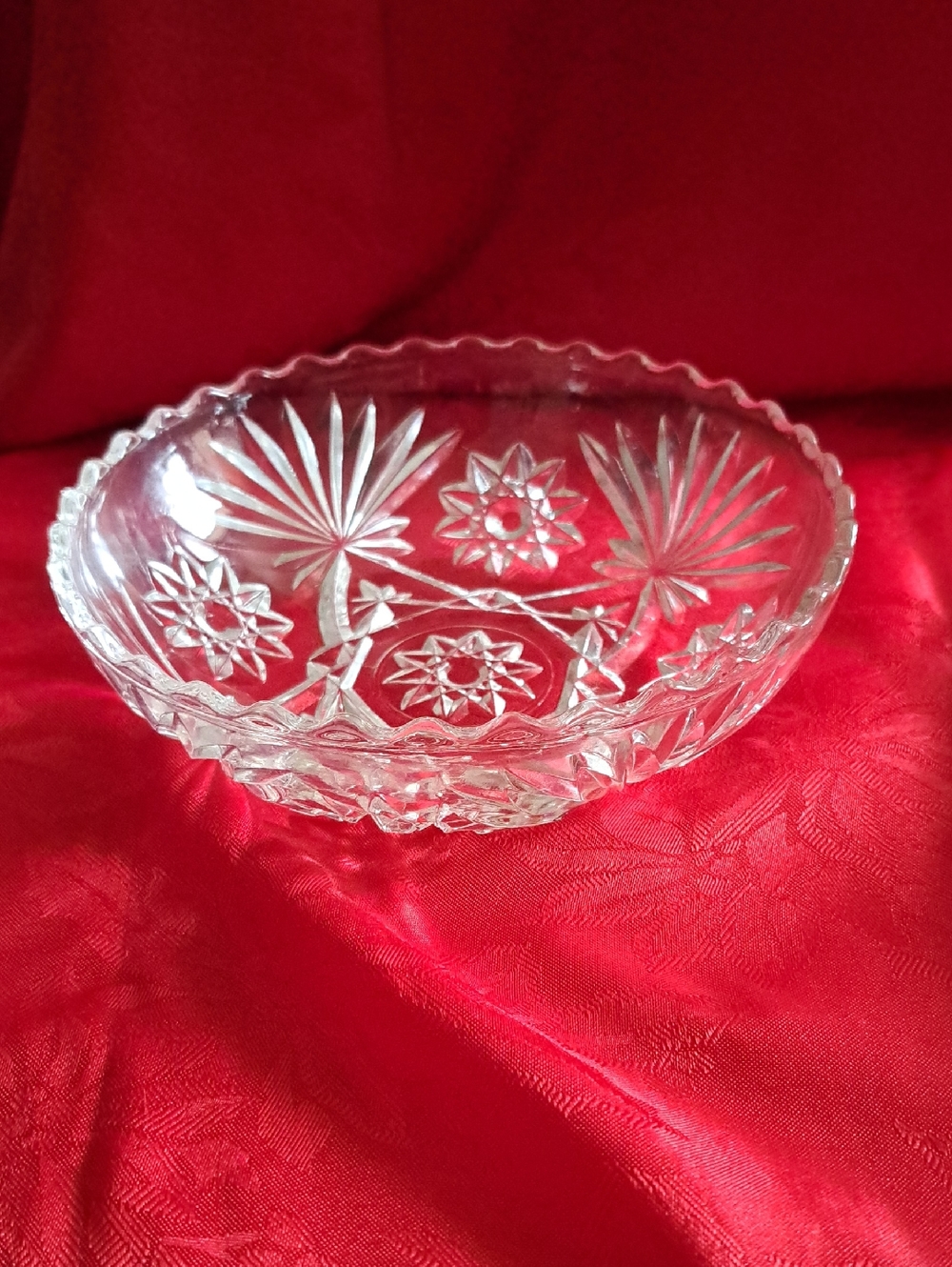 Clear  Crystal-like Glass Serving Bowl - Clear